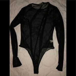 Black mesh body suit wet seal XL